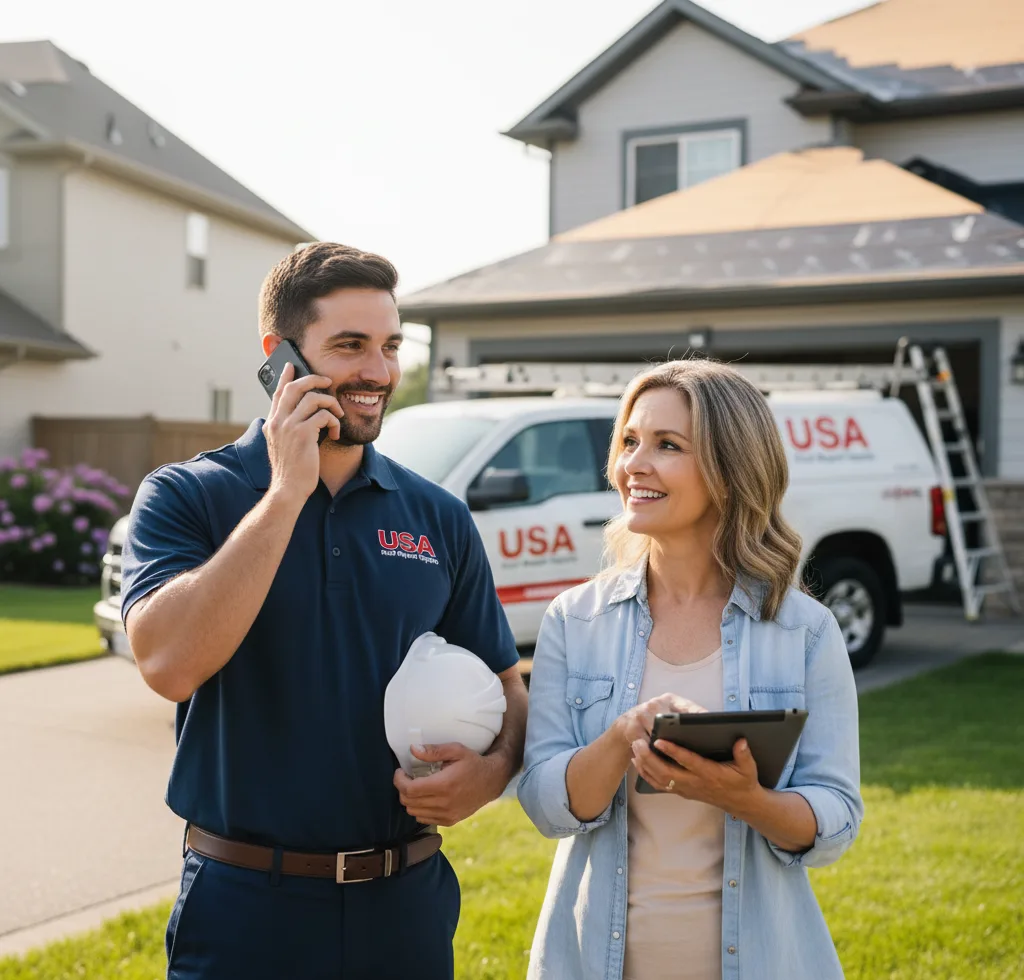 USA Roof Repair Experts customer support in Burnsville